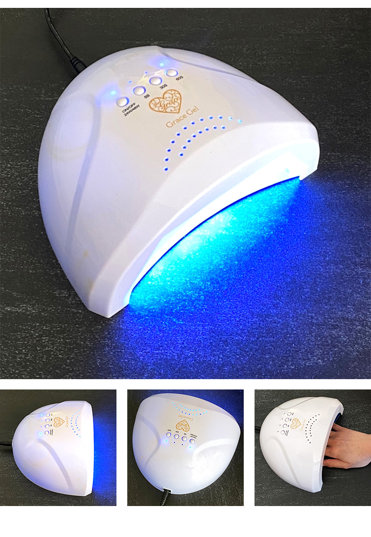 ジェルネイル ライト LEDライト UVライト オートセンサー付48Wハイパワーライト！ 48W UV/LED ネイルライト